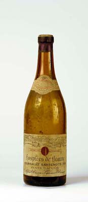 Hospices de beaune Meursault Santenots cuvée Gauvain de Alfred Bossu
